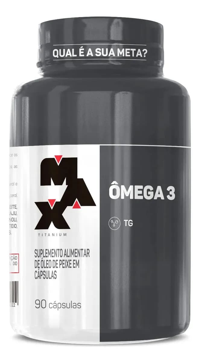 Max Titanium Ômega 3 90 Cápsulas Suplemento Academia Max Titanium