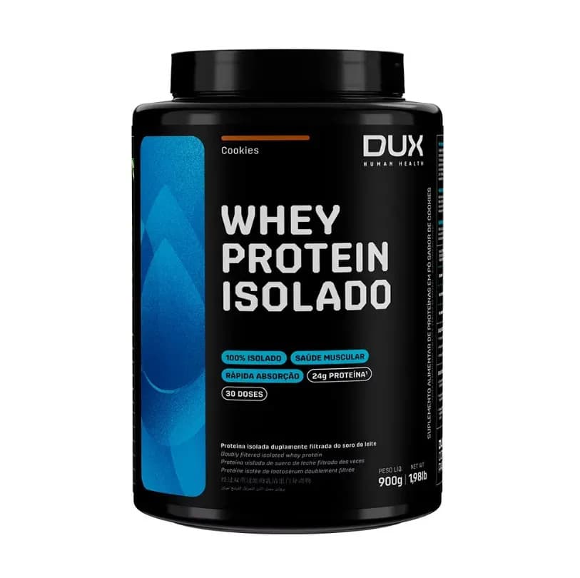 Dux Nutrition Whey Protein Isolado Dux Nutrition - Pote 900g Sabor Cookies