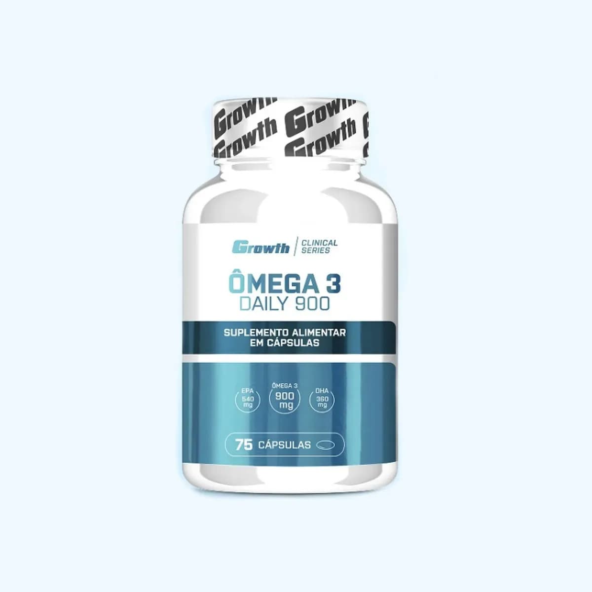 Growth Supplements Omega 3 Óleo De Peixe 75 Softgel (caps) Growth Supplements