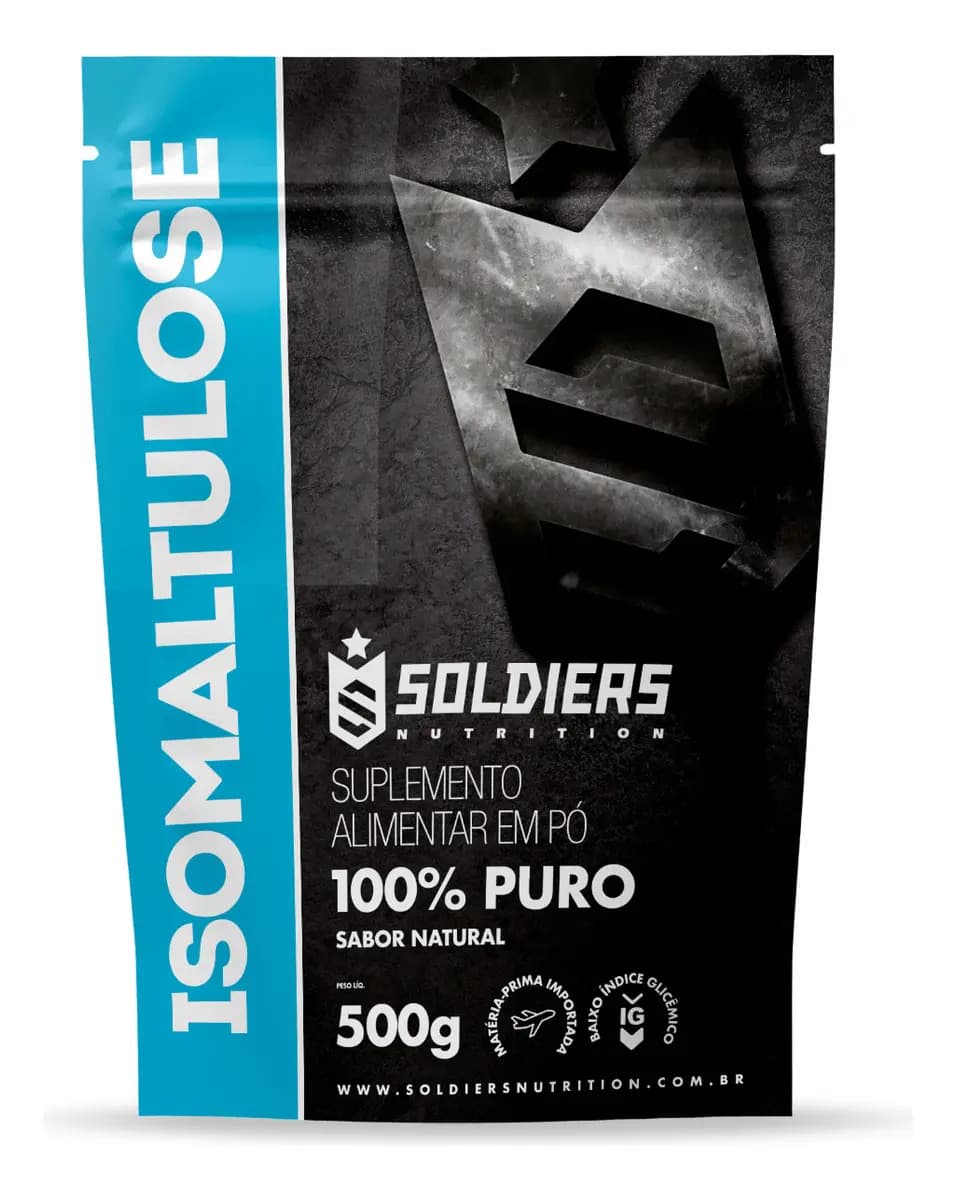 Soldiers Nutrition Palatinose Pura 500g Isomaltulose Soldiers Nutrition Carboidrasto Baixo Índice Glicêmico