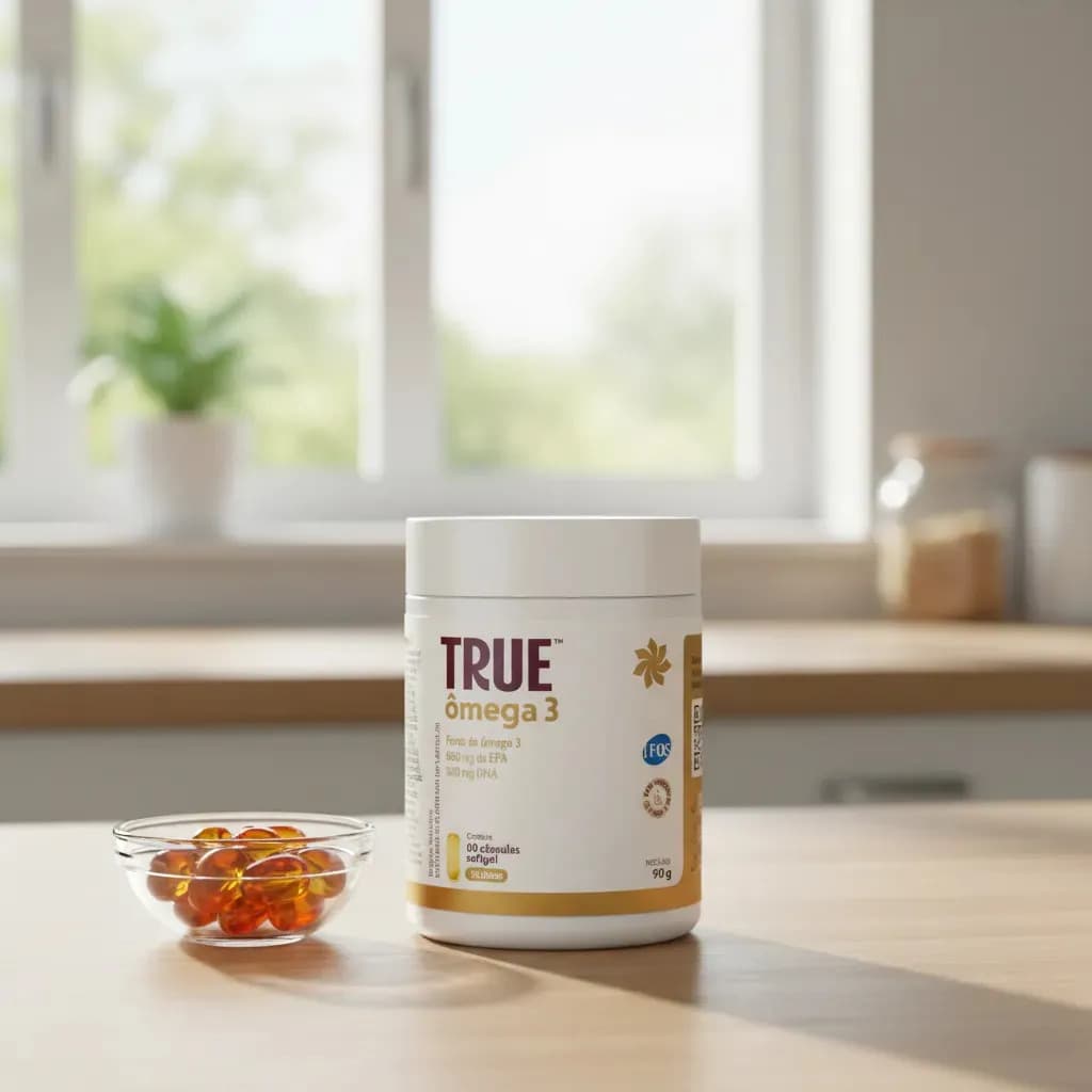 True Source Ômega 3 True Omega - 60 Cápsulas De 1000mg - True Source Sabor Sem sabor