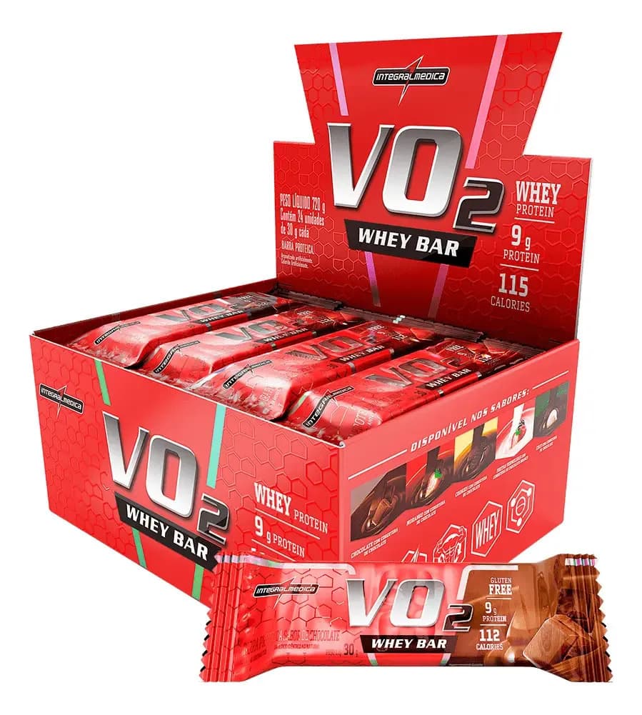 Integralmédica Integral Whey Bar Barra De Proteína - 12 Unidades - Integralmédica Sabor Chocolate