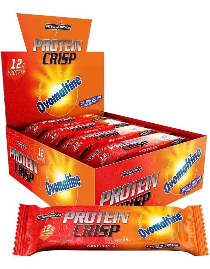 Integralmédica Protein Crisp Bar Ovomaltine 12 Unidades 45g Integralmedica Ovomaltine