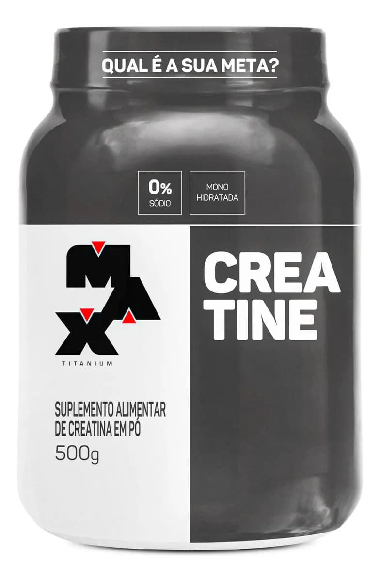 Max Titanium Creatina Max Titanium 500g Monohidratada Sem Sabor
