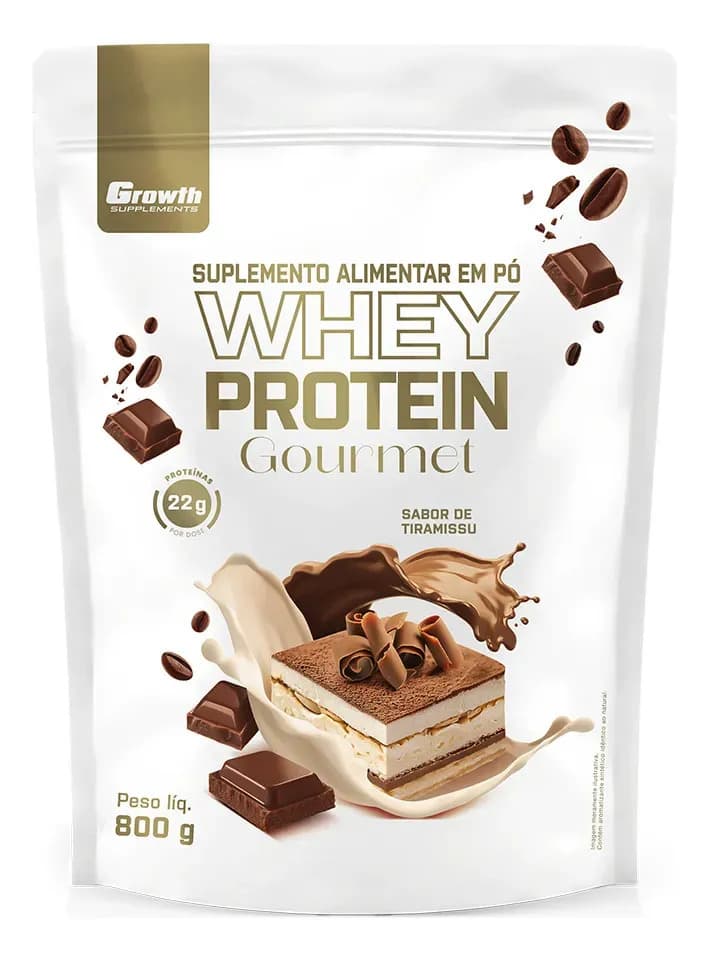 Growth Supplements Whey Protein Gourmet 800g Growth Supplements - Tiramisu