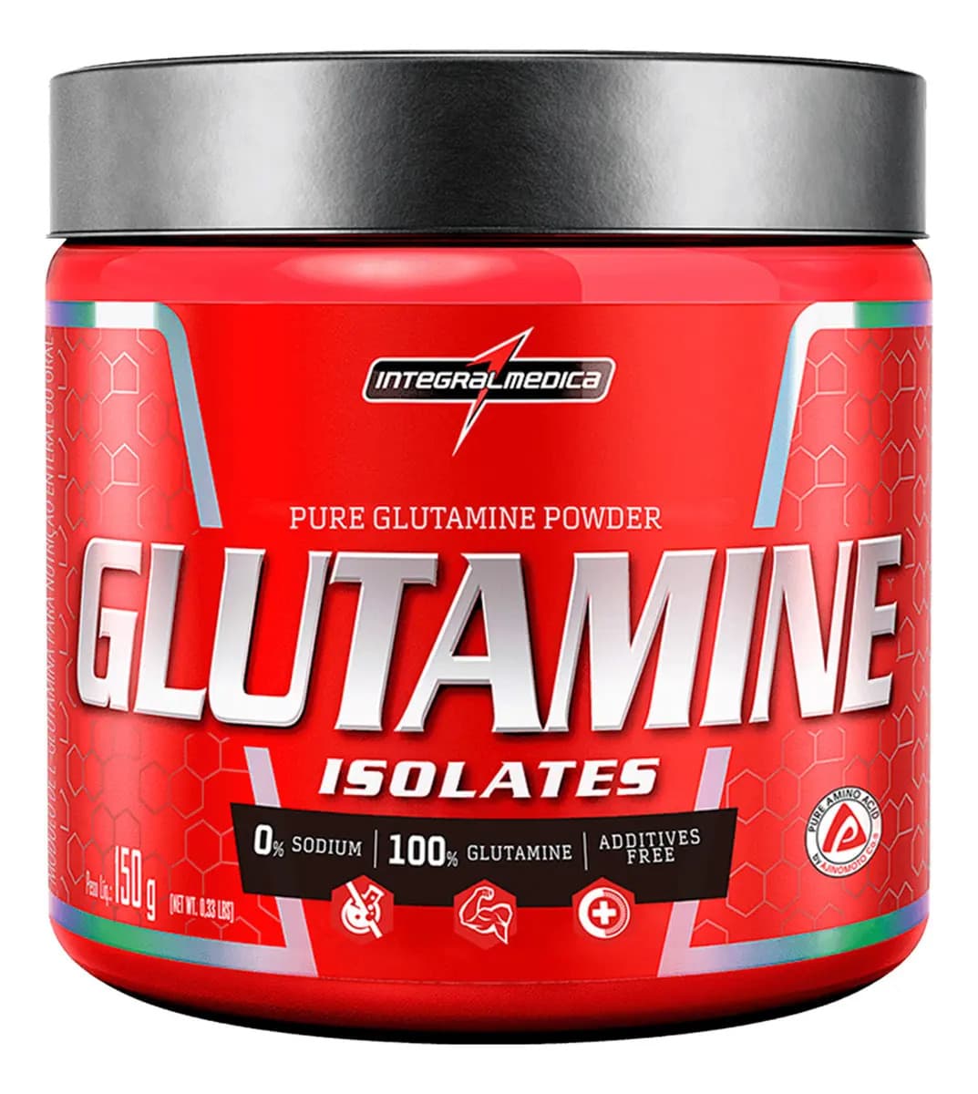 Integralmédica Glutamine L-Glutamina Isolada 100% Sem Sabor 150g Integralmédica