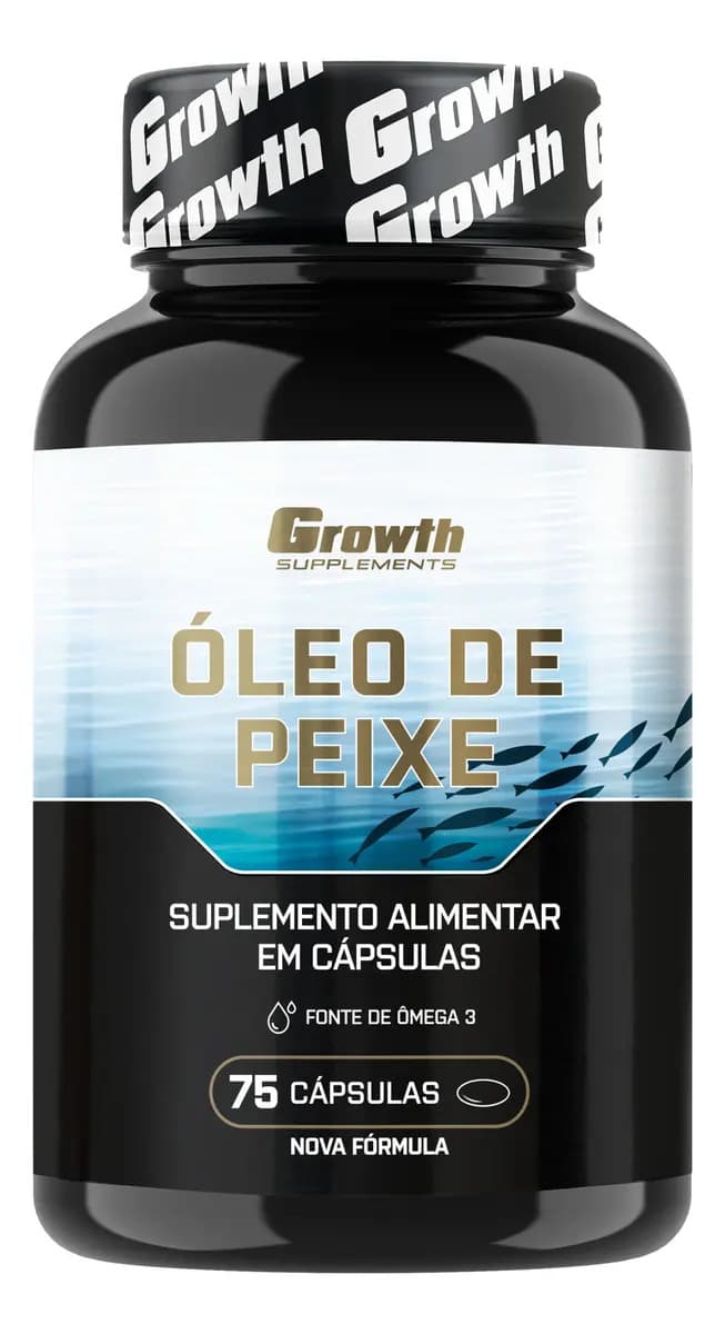 Growth Supplements Omega 3 Óleo De Peixe 75 Softgel (caps) Growth Supplements