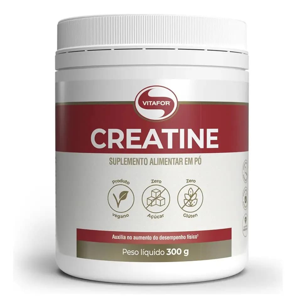 Vitafor Creatina Monohidratada Creatine Vitafor 300g Sem Sabor