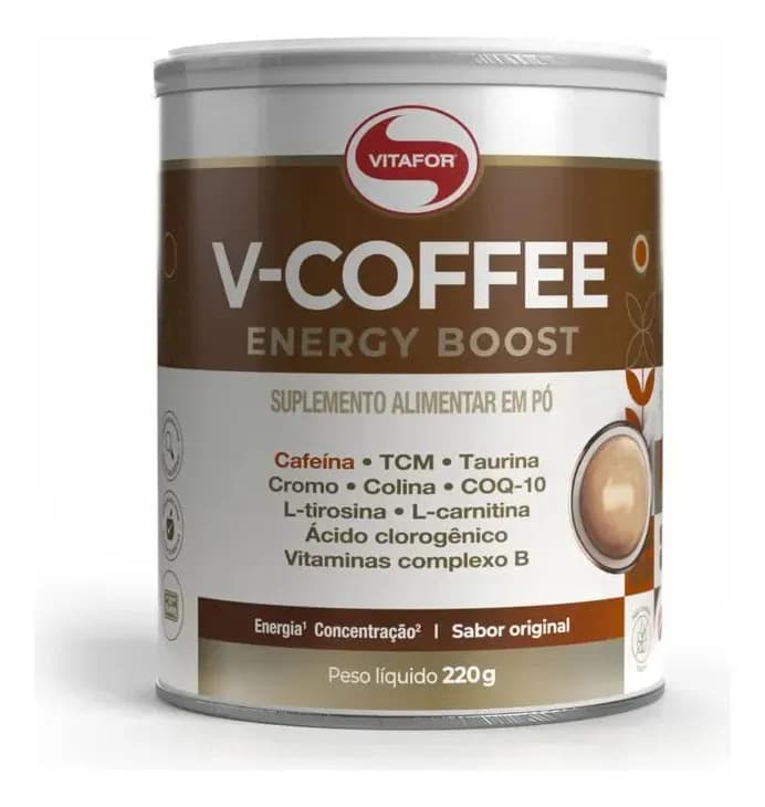 Vitafor Suplemento V-coffee Energy Boost 220g Vitafor