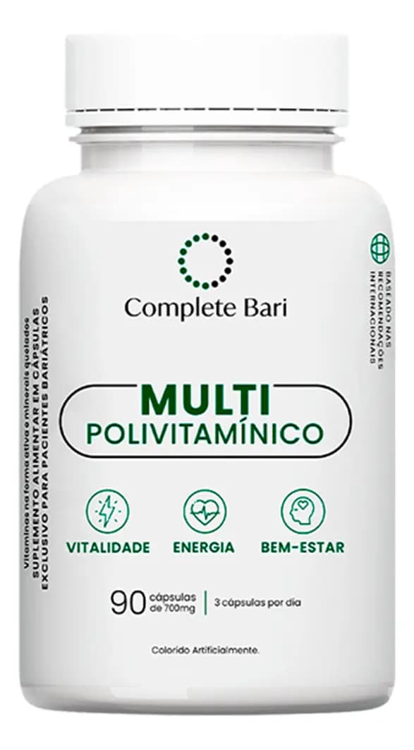 complete Bari Suplemento Multivitamínico Complete Bari 23 Nutrientes Máxima Absorção 90 Cápsulas