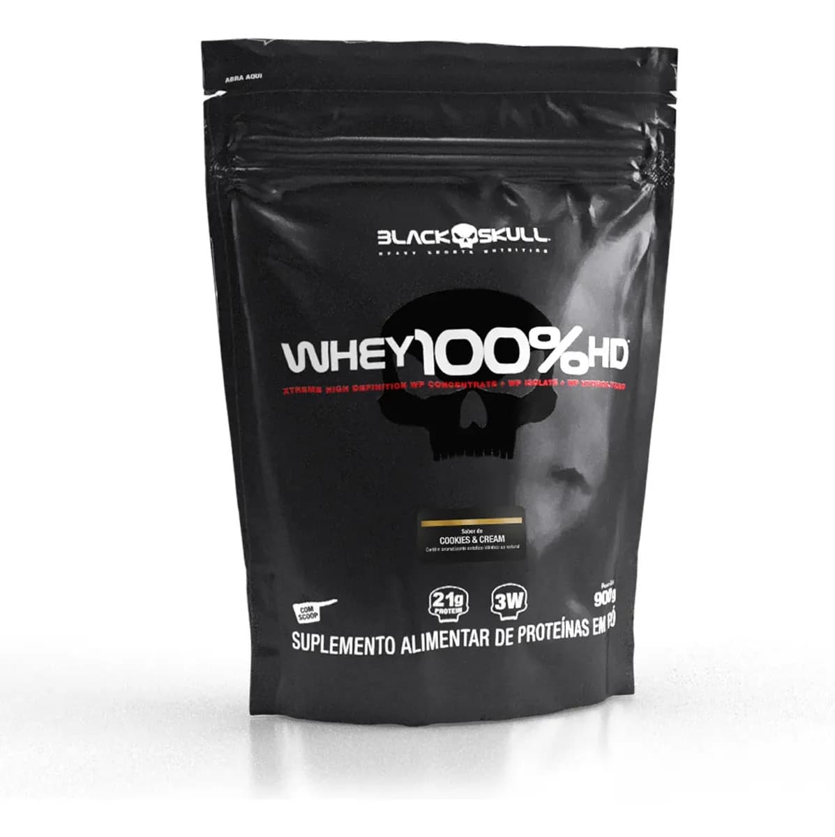 Black Skull Proteína Black Skull Whey 100% HD em pó sabor Cookies and cream x 900g