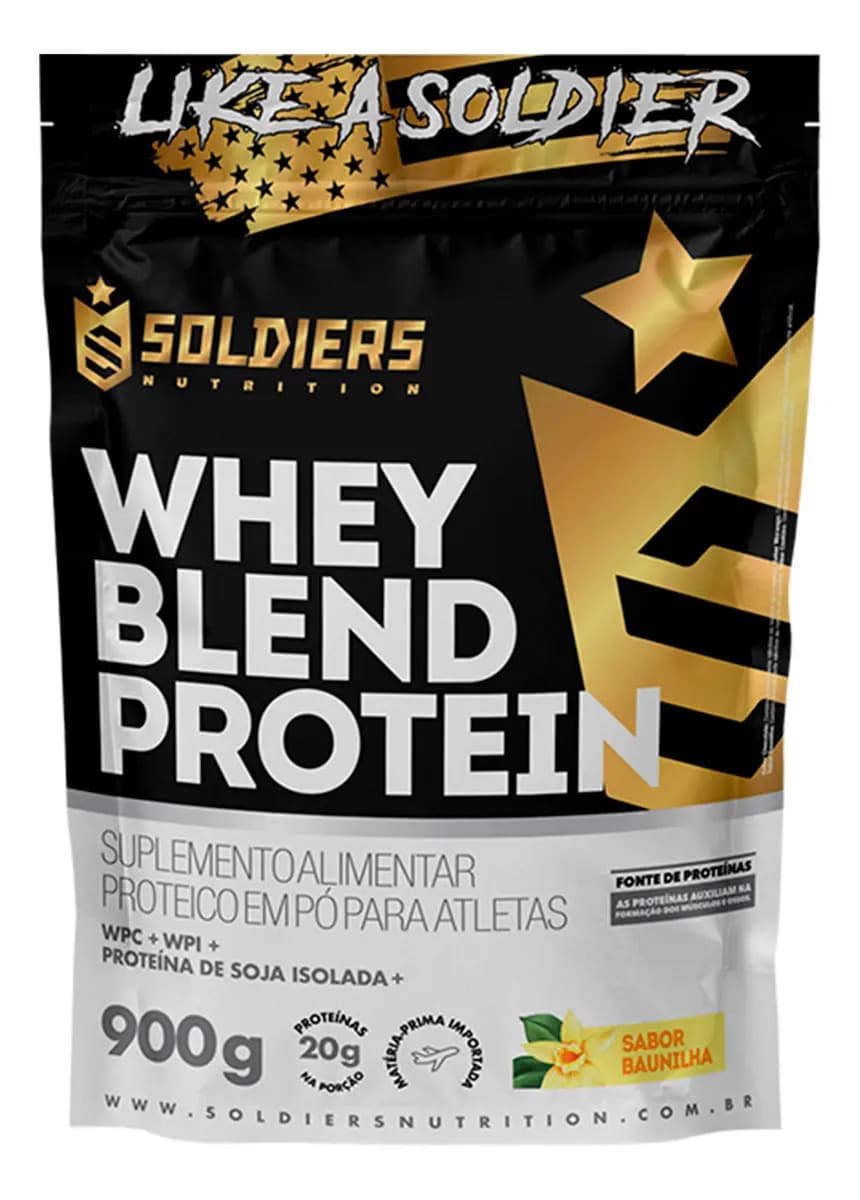 Soldiers Nutrition Whey Blend Protein Concent / Isolado 900g-soldiers Nutrition Sabor Baunilha