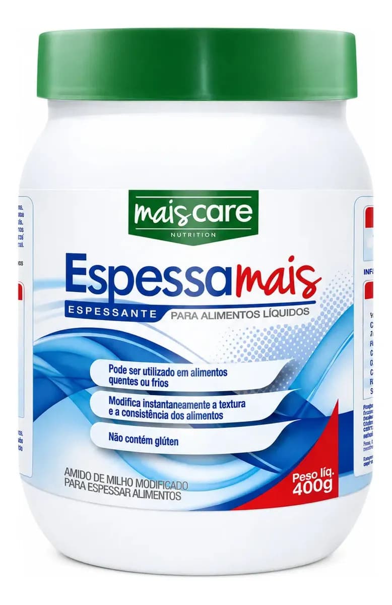MaisCare Espessante Nutricional MaisCare 400g Sem Sabor Vegano Sem Glúten
