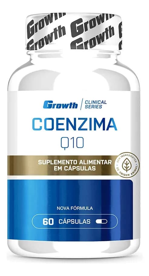 Growth Supplements Coenzima Q10 (100mg 60 Caps) - Growth Supplements Sabor Sem Sabor