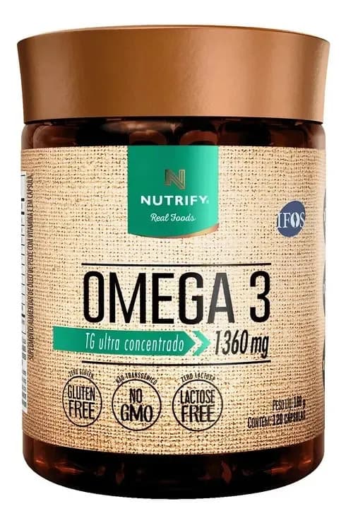 Nutrify Ômega 3 TG 1360mg Ultra Concentrado 60 cápsulas Nutrify