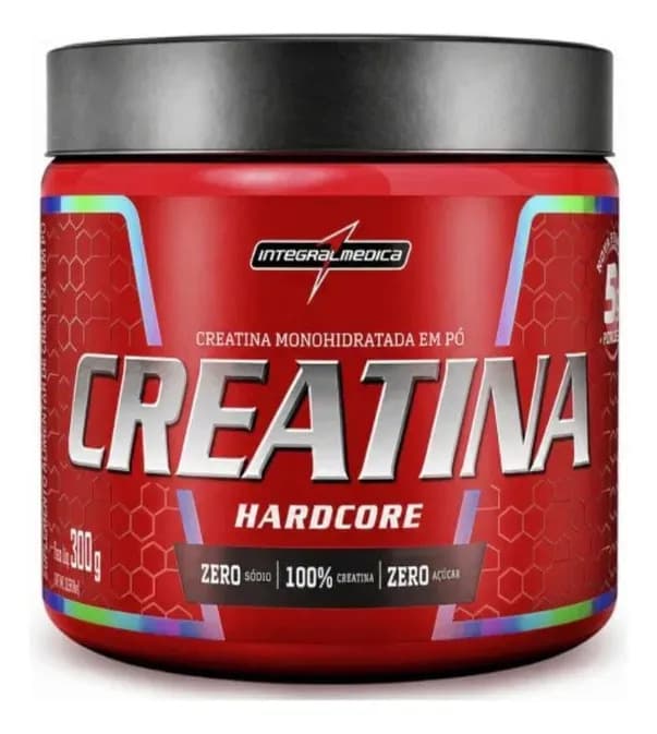 Integralmédica Creatina Integralmédica Hardcore Pote 300g Sem Sabor