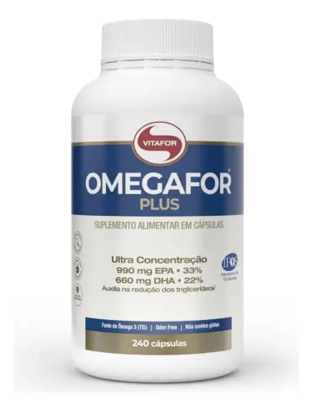 Vitafor Ômega 3 Vitafor Omegafor Plus em cápsula Sem sabor x 240g de 240 un
