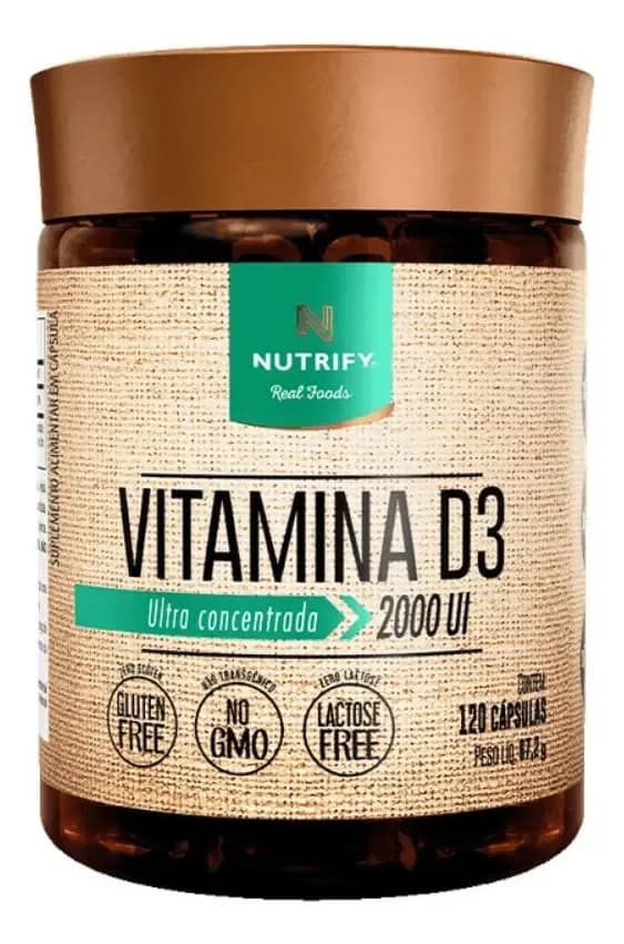 Nutrify Vitamina D3 2.000 UI 120 Cápsulas Nutrify